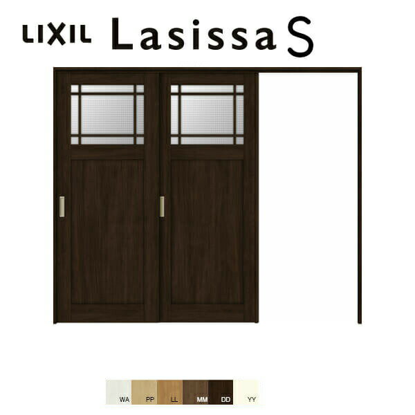 室内引戸 上吊方式 可動間仕切り 2枚建 片引き戸 ラシッサS LGJ ケーシング付枠 2420/2423 リクシル LIXIL トステム TOSTEM 室内ドア 引き戸 室内引き戸 建具 間仕切り スライド ドア 引戸 部屋 リフォーム kenzai