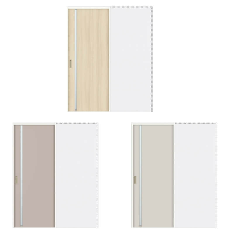 【オーダーサイズ 】室内引戸 上吊方式 リクシル ラシッサD キナリモダン 引込み戸 標準タイプ AKUHK-L..