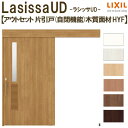 リクシル 室内引戸 ラシッサUD アウトセット方式 片引戸 自閉機能 フリーストップ 木質面材 HYFノンケーシング枠/化粧縁 洗面タイプ 2020/2220/2620 DIY kenzai
