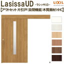 リクシル 室内引戸 ラシッサUD アウトセット方式 片引戸 自閉機能 フリーストップ 木質面材 HHC ノンケーシング枠/化粧縁 採光タイプ 2020/2220/2620 DIY kenzai