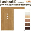 リクシル 室内引戸 ラシッサUD アウトセット方式 片引戸 自閉機能 フリーストップ 木質面材 HHD ノンケーシング枠/化粧縁 採光タイプ 2020/2220/2620 DIY kenzai