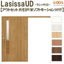 リクシル 室内引戸 ラシッサUD アウトセット方式 片引戸 Wソフトモーション 木質面材 HYFノンケーシング枠/化粧縁 洗面タイプ 2020/2220/2620 DIY kenzai