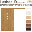 リクシル 室内引戸 ラシッサUD アウトセット方式 片引戸 Wソフトモーション 木質面材 HHD ノンケーシング枠/化粧縁 採光タイプ 2020/2220/2620 DIY kenzai