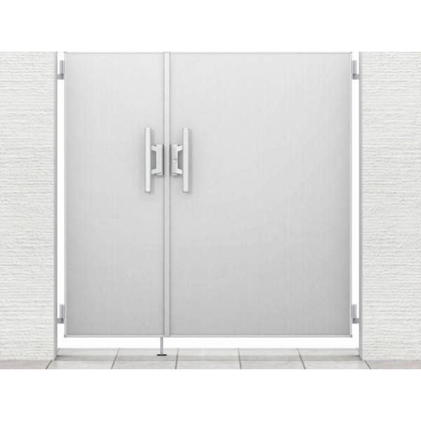 門扉 リクシル 開き門扉AA FM1型 両開き 親子 05-07-12/05-07-14 埋込使用 W1200(500+700)×H1200/1400m..