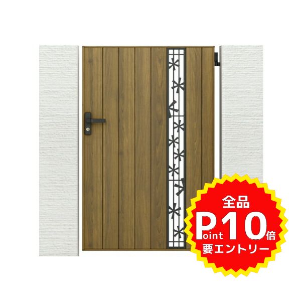 門扉 リクシル 開き門扉AA TS2型 縦桟 片開き 07-12/07-14 柱使用 W700×H1200/1400mm LIXIL 開き門扉 ..