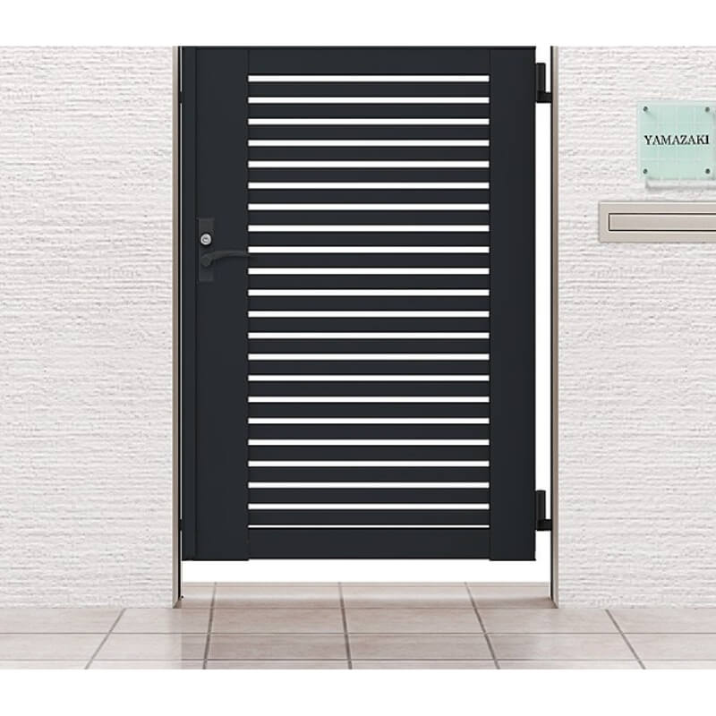 開き門扉AB YS1型 片開き 埋込使用 呼称09-14 扉寸法W900×H1400mm リクシル LIXIL 開き門扉 おしゃれ シンプル リフォーム