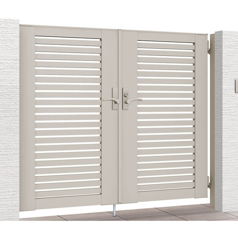 開き門扉AB YS1型 両開き 柱使用 呼称08-12 扉寸法W1600(800+800)×H1200mm リクシル LIXIL 開き門扉 おしゃれ シンプル リフォーム