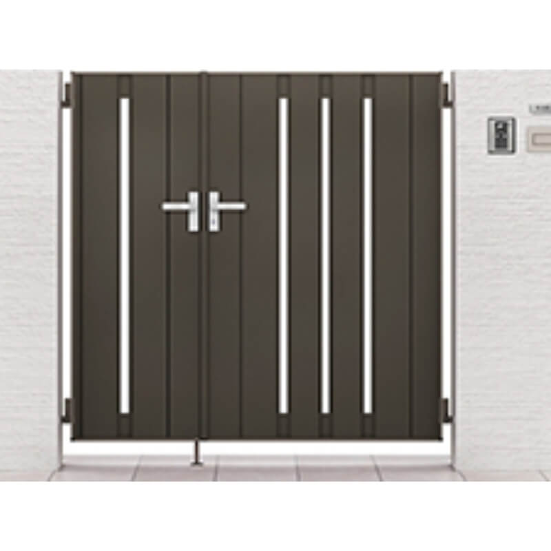 開き門扉AB TS2型 親子仕様 柱使用 呼称04・08-12 扉寸法W1200(400+800)×H1200mm リクシル LIXIL 開き門扉 おしゃれ シンプル リフォーム