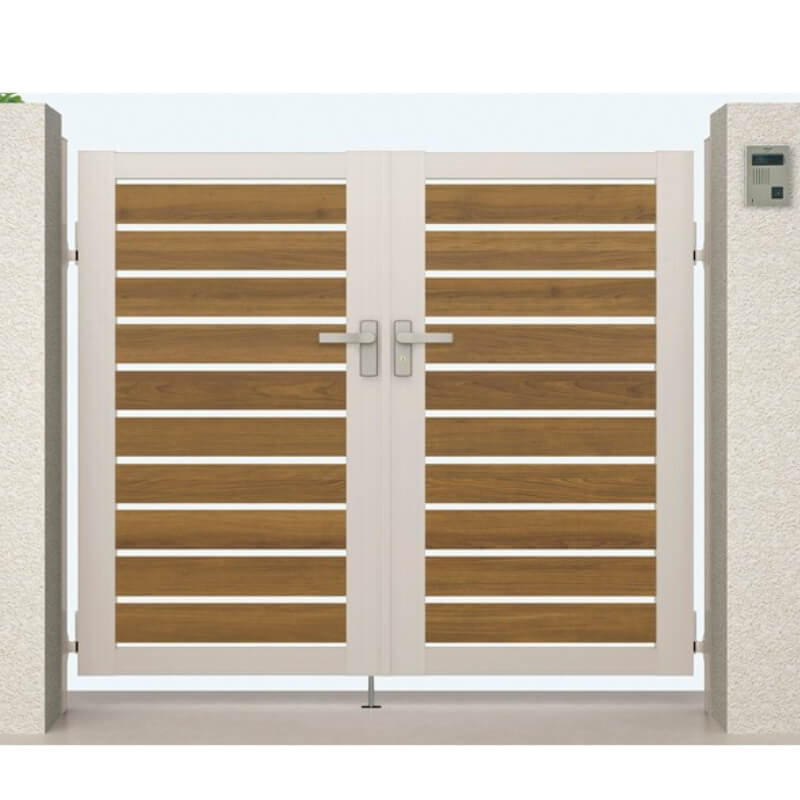 開き門扉AB ウッディYS3型両開き 埋込使用 呼称07-12 扉寸法W1400(700+700)×H1200mm リクシル LIXIL 開..