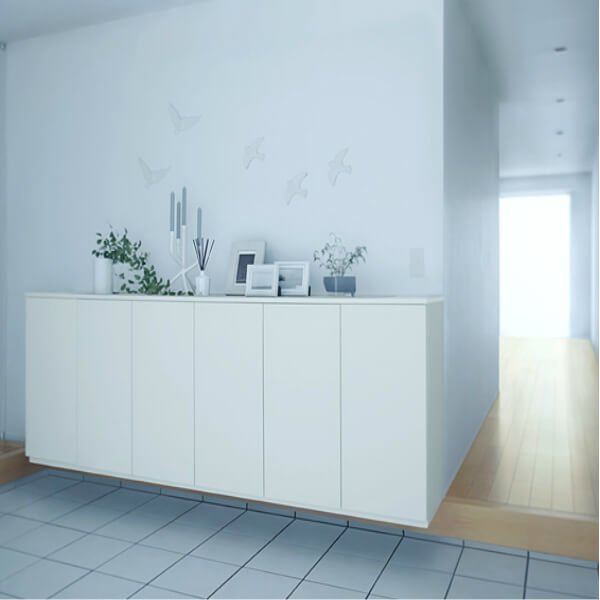 LIXIL ラフィス 玄関収納 ローカウンター型 フロート納まり ARGS-AA-○○-□-2408A1F-1-9 W2400mm(800＋80..