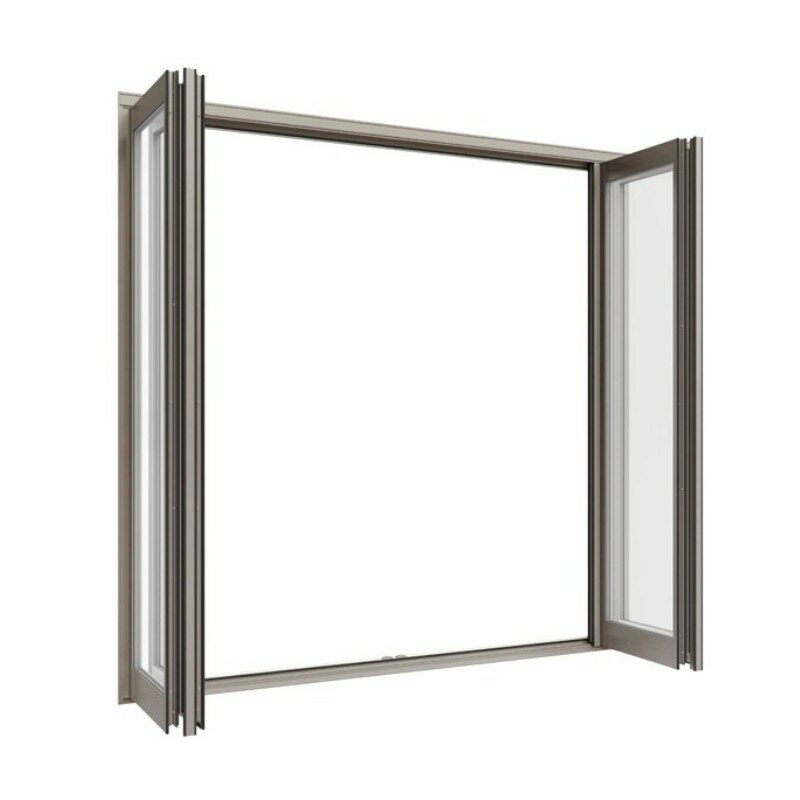 オープンウィン FD サーモスII-H 25618-4 W2600×H1830mm 4枚建 折れ戸 LIXIL リクシル 全開口サッシ kenzai
