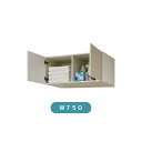 洗面台 LIXIL/INAX Crevi クレヴィ 奥行560タイプ アッパーキャビネット 間口W750×D550×H400mm RAU-756C 収納 洗面化粧台 リフォーム DIY kenzai