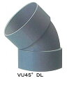 VU．45゜DL40mm | VU継手 配管 配管部品 