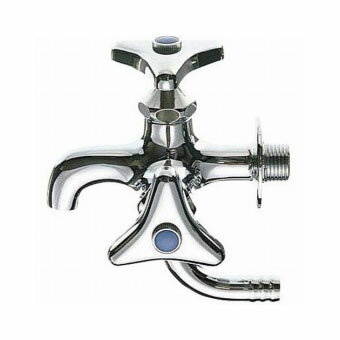 三栄水栓製作所 二口横水栓 JF10A-13 | 水道用品 水栓 水栓金具 水道栓 水道 蛇口 単水栓 水栓用品 交..