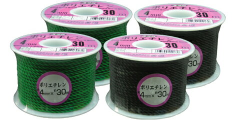 ユタカメイク　PEロープ　ボビン巻き　グリーン　3MMX50M　RE－13