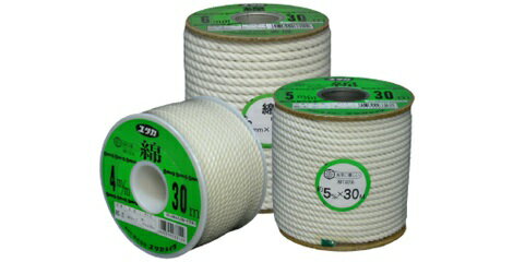 ユタカメイク 綿ボビン巻ロープ 4mmx30m RC－2