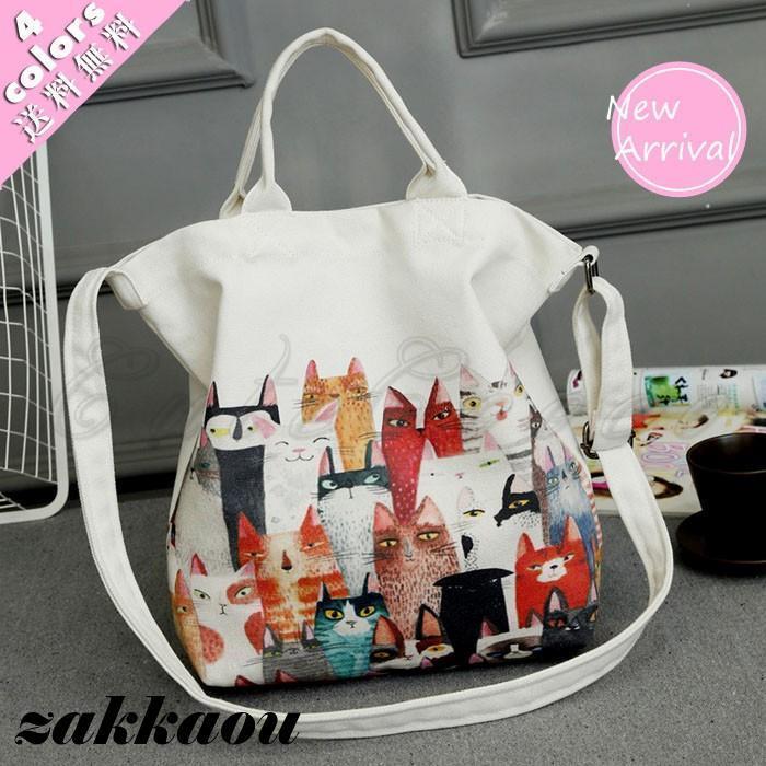 トートバッグレディースキャンバス肩...