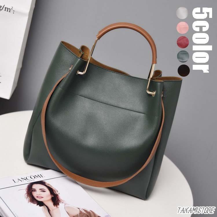 トートバッグ レディースバッグ きれいめ 韓国風 鞄 革 PU キャンパスバッグ 通勤バッグ 手提げバッグ ..