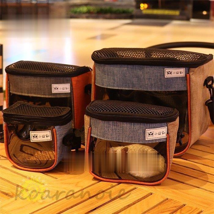 小動物用 キャリーバッグ スクエアポーチ ポシェット 斜め掛けバッグ ショルダーバッグ バック 鞄 BAG ..