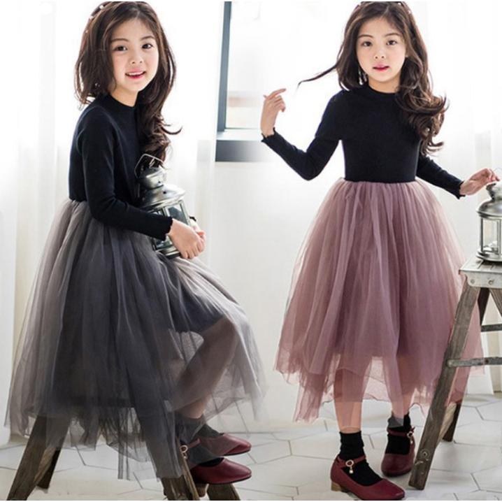 子どもドレス キッズワンピース 赤ちゃん 長袖 チュールスカート ピアノ 発表会 赤 黒ワンピ 韓国子供服 卒園式 ふわふわ 結婚式 七五三 可愛い ボア