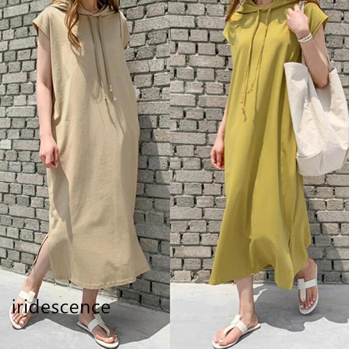 ワンピースパーカーワンピース夏レデ...