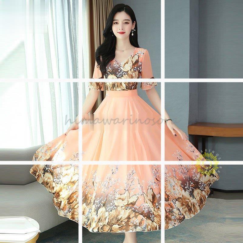 ロングワンピースワンピースレディー...