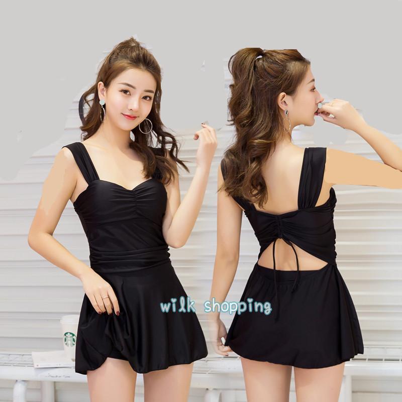 水着 レディース ワンピース型 体型カバー 温泉水着 2点セット 水着セット レディース ショートパンツ ワンピース水着