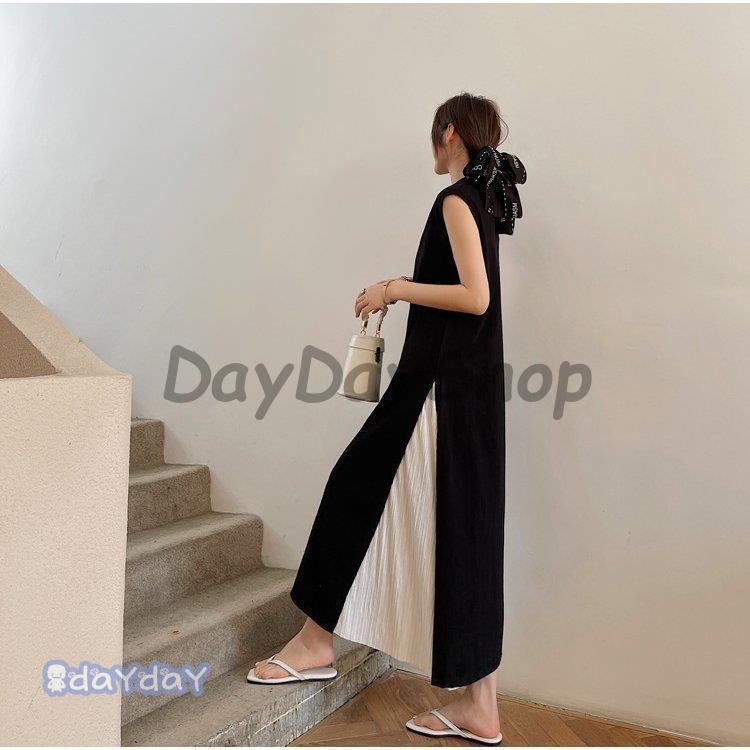 KENZOファッション楽天市場店のワンピース レディース 夏 ワンピース レディース 切り替え ノースリーブ マキシ 40代 30代 ロングワンピース きれいめ 体型カバー着痩せ 風 おしゃれ｜アングル2