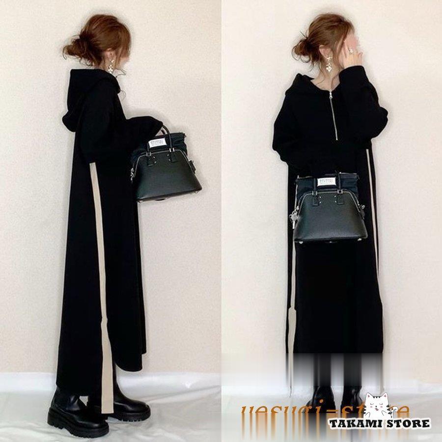 パーカーワンピースロングワンピース...