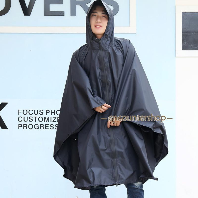 レインポンチョ メンズ レインコート レインスーツ カッパ 雨合羽 自転車 ランドセル対応 つば 防水 雨具 防災 ぬれない 梅雨対策 レインウェア