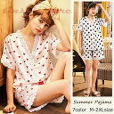 パジャマ ルームウェア レディース 春夏 半袖 パジャマ ドット柄 レションルームウェア 涼しい 大きいサイズ 部屋着上下セット 大人可愛い パジャマ プレゼン...