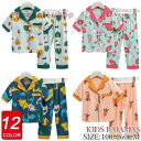 子供パジャマ ルームウェア 夏 キッズパジャマ 女の子男の子 前開きルームウェア こどもパジャマ上下セット 部屋着 寝巻き 100/110/120/130/140/150/160cm