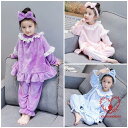 2点セット 子供パジャマ 女の子 冬用 キッズルームウェア ふわふわ モコモコ 長袖 上下セット おしゃれ 子ども ジュニア 部屋着 寝巻き ナイトウェア 寒さ対策
