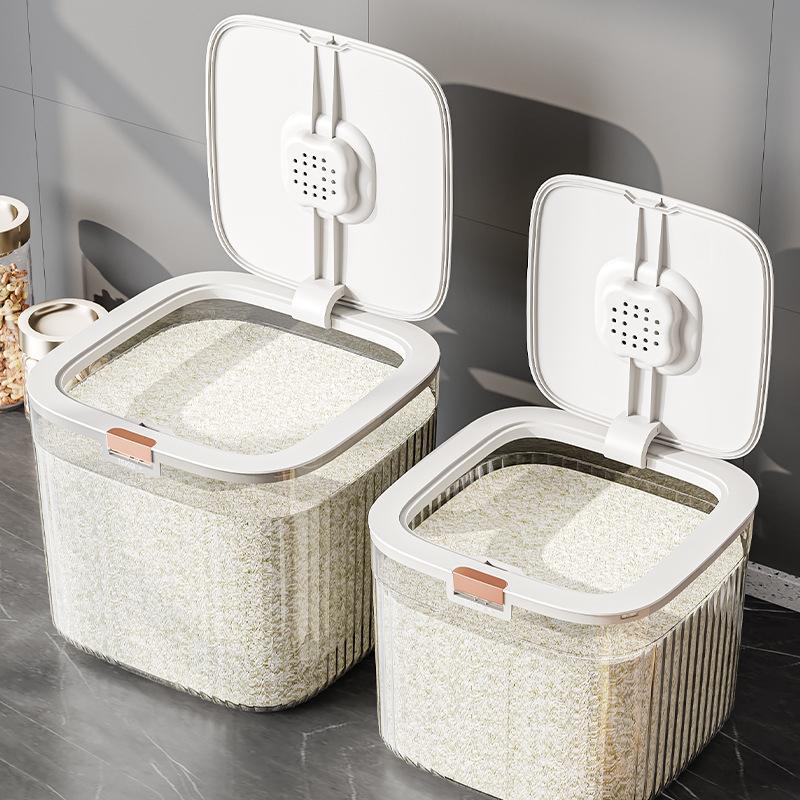 5kg 10kg 密閉米びつ 計量カップ付 米びつ スリム シンク下 冷蔵庫　ライスストッカー シンプル 収納 ..