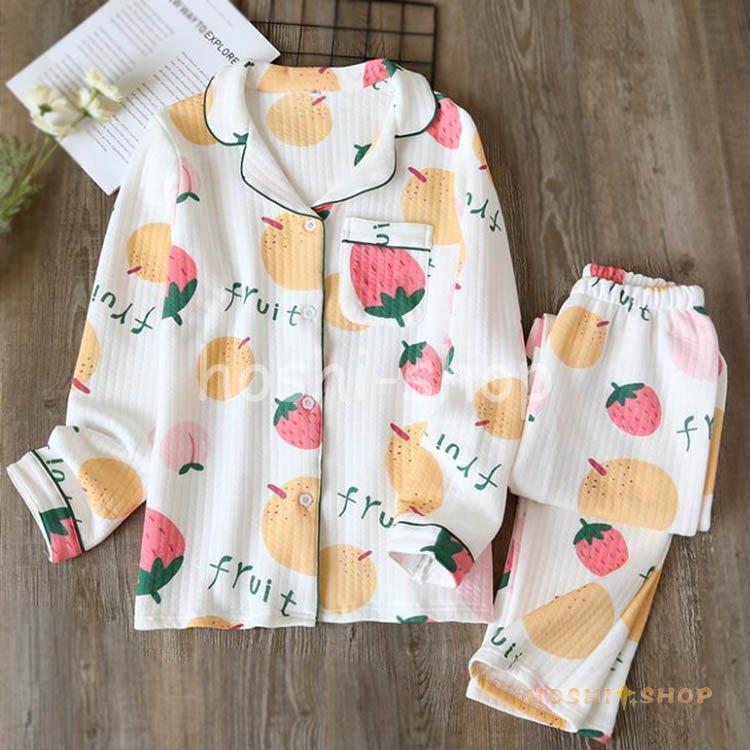 2021冬新作レディース ニットキルト パジャマ ルームウェア 綿 上下セット 秋冬用 厚手 コットンキルテ..