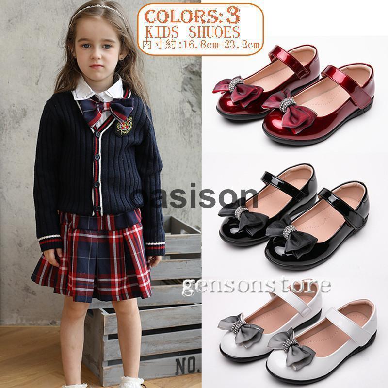 フォーマルシューズ キッズ 女の子 パンプス 子供 靴 エナメル ワンストラップ 可愛い リボン 子供靴 プリンセスシューズ 結婚式 発表会 入学式 卒業式