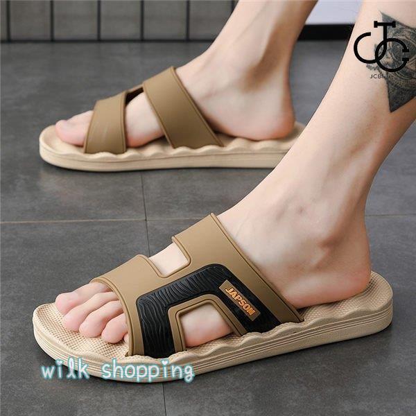 ビーチサンダル メンズ スリッパ フラットソール スリッポン ビーチスリッパ ビーチ スリッポン 夏 滑り止め プール リゾート