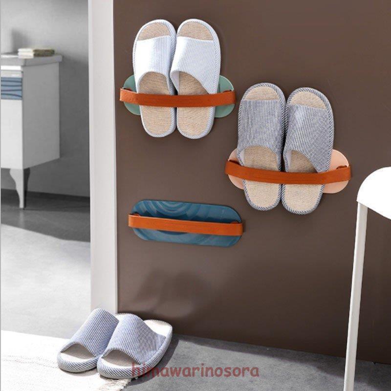 スリッパラック タオルハンガー 折り畳み式 壁掛け式 靴ラック 靴ホルダー コンパクト シューズ 玄関 ..