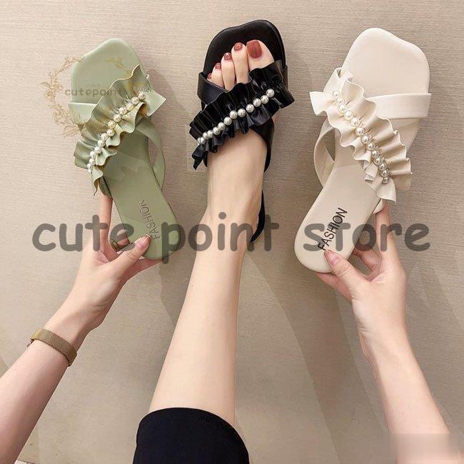 楽天KENZOファッション楽天市場店カワイイフラットサンダル レディース 靴 歩きやすい ローヒール 美脚靴 シューズ スリッパ 滑り止め ビーチスリッパ 夏 トレンド バーゲン