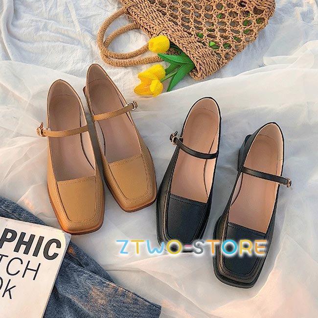 パンプス レディース ベルトパンプス 太ヒール スクエアトゥパンプス ミドルヒール 通勤 婦人靴 美脚 ..