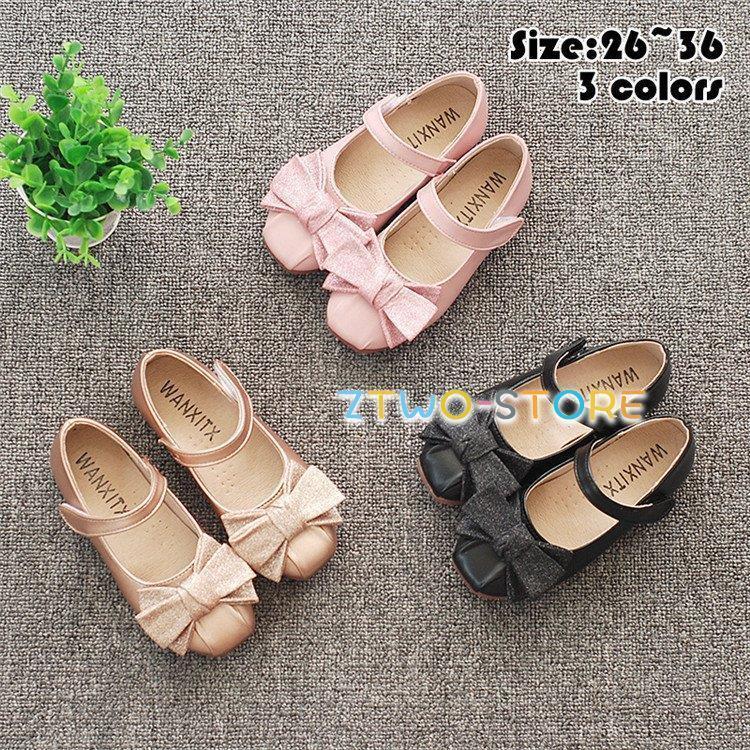 フォーマル靴 子供靴 パンプス ファーシューズ ベビー靴 女の子 子供用 春秋 プリンセスシューズ リボン 漆皮 フラットシューズ 女児 キッズ 子ども卒園式(4)
