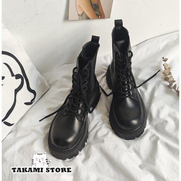 ショートブーツ レディース 厚底 レースアップブーツ サイドゴアブーツ 編み上げブーツ 黒 厚底ブーツ 編み上げ シンプル ラウンドトゥ おしゃれ