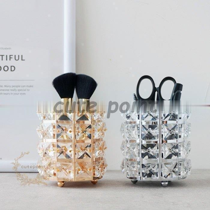 ペンスタンド ゴールド/ピンクゴールド/シルバー メイクブラシスタンド おしゃれ かわいい キラキラ インテリア