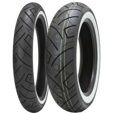 120/70-21 M/C 68V TL (WW) ホワイトウォール フロント SR777 Shinko タイヤ