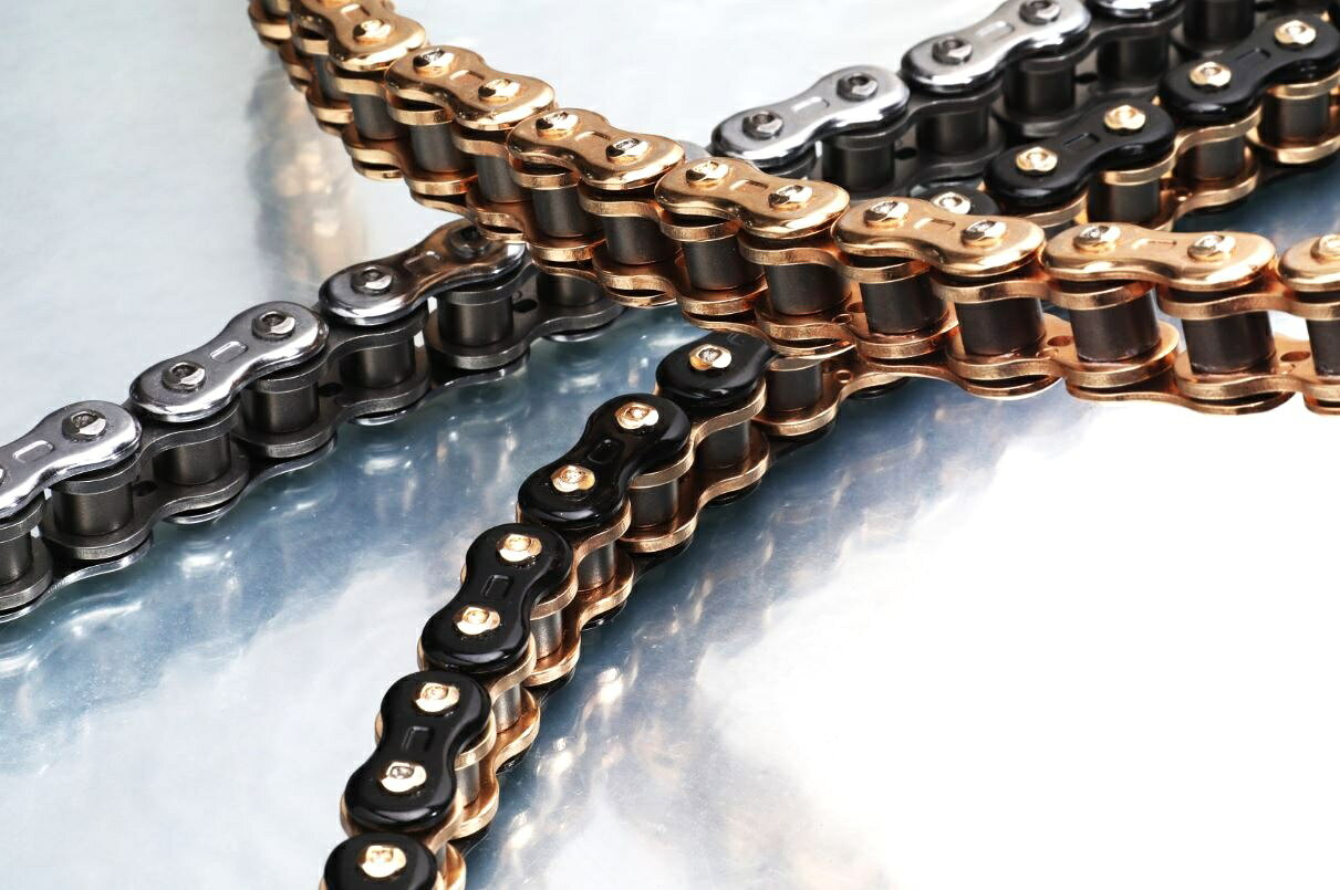 EKチェーン ThreeD LUXE シールチェーン 525L/3D-120L シルバー カシメジョイント