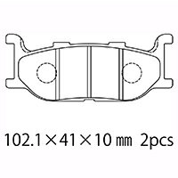 NTB ブレーキパッド A61-010YN 適応車種 FZX250 3YX1/2 SRV250/S 4DN1〜6 YP250/G 5VG1〜3 SR400 3HTC〜S