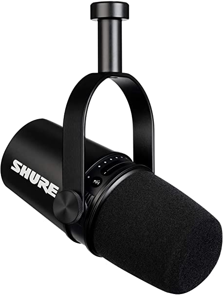 SHURE MV7 ポッドキャストマイクロホン : ダイナミックマイク 実況/配信/ゲーミング/テレワーク MOTIVシリーズ iOS Android Mac Windows対応 MV7-K-J ブラック 国内正規品/メーカー保証2年