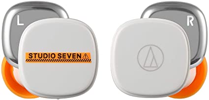 Audio Technica 完全ワイヤレスイヤホン/STUDIO SEVEN コラボモデル/ATH-SQ1TW SVN WH 小型