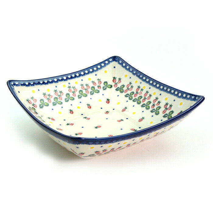 Rakuten - タフィーボウル20×20cm[V161-B264]【ポーリッシュポタリー[ポーランド食器・陶器] ケルセン】電子レンジ対応 プレゼント ギフト