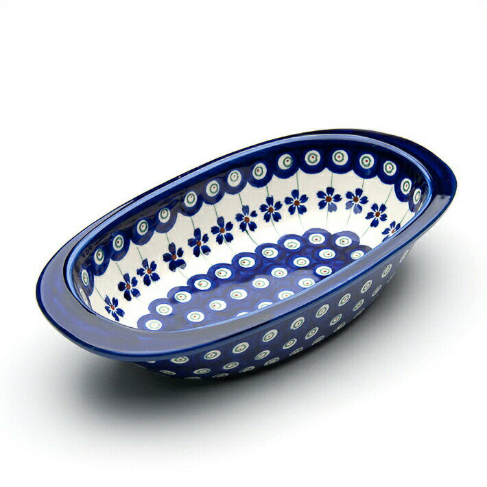 オーブン皿（グラタン皿） オーバル 小 Z227-166A 【ポーリッシュポタリー ポーランド食器 陶器 】